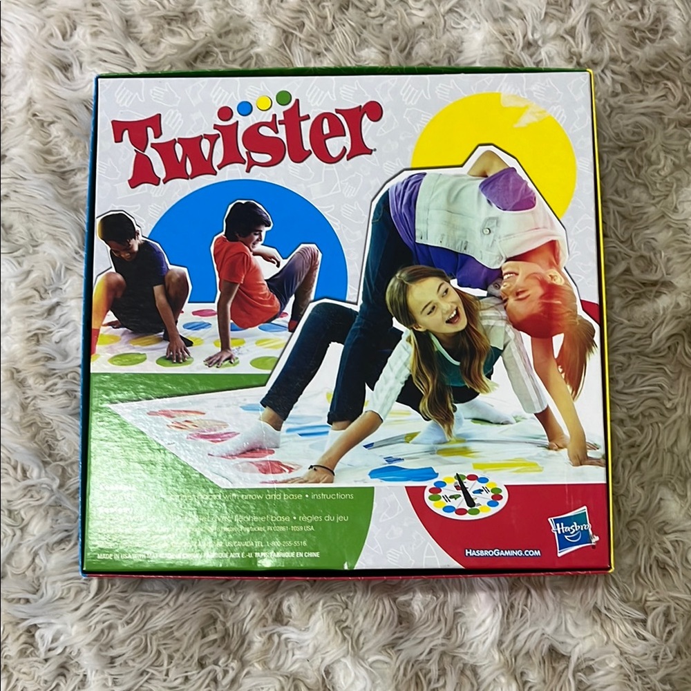 Hasbro Red and Yellow Twister Puzzle Game